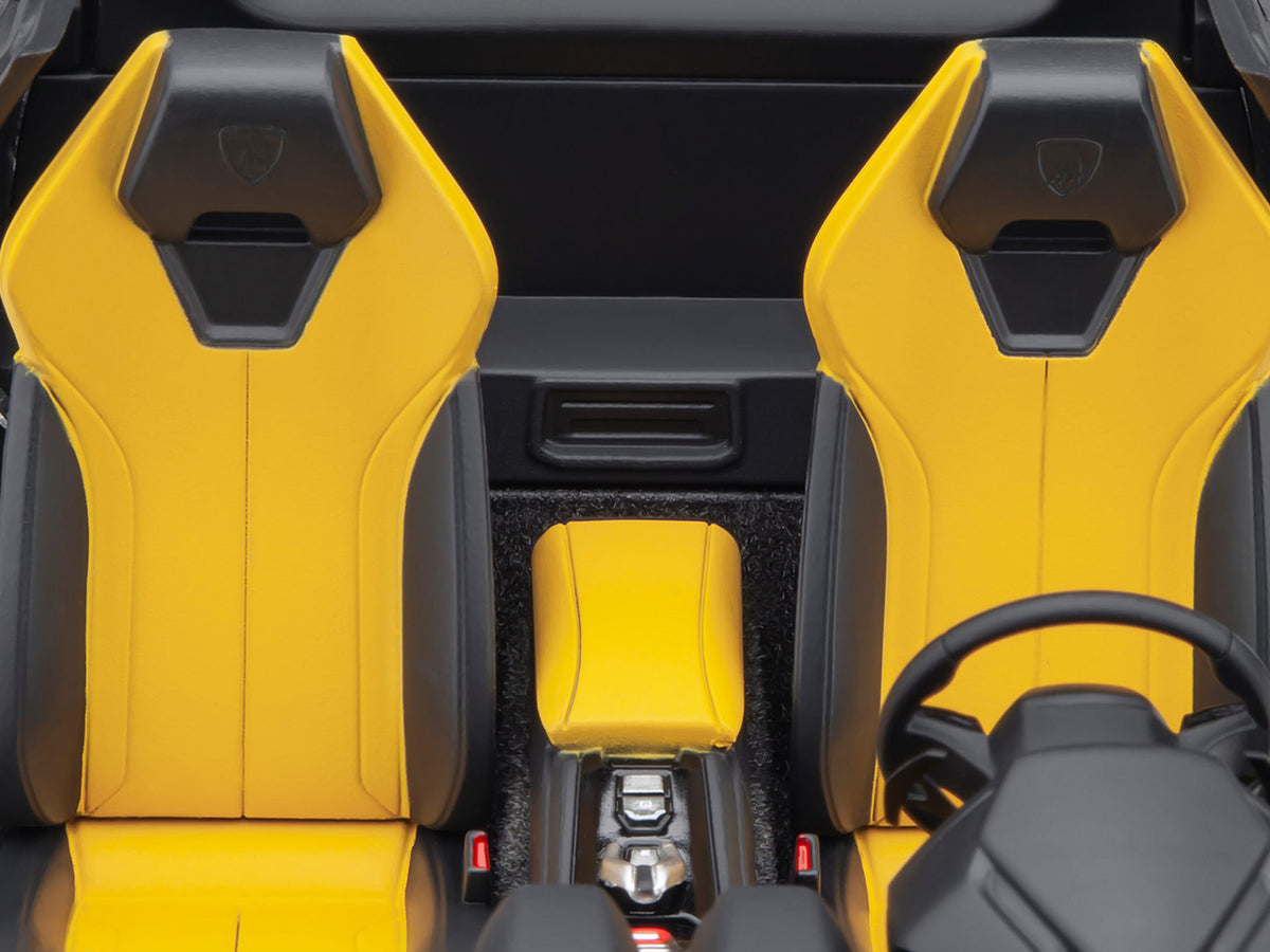 Lamborghini Huracan GT "LB-Silhouette Works" Yellow Metallic with Black Top 1/18 Model Car