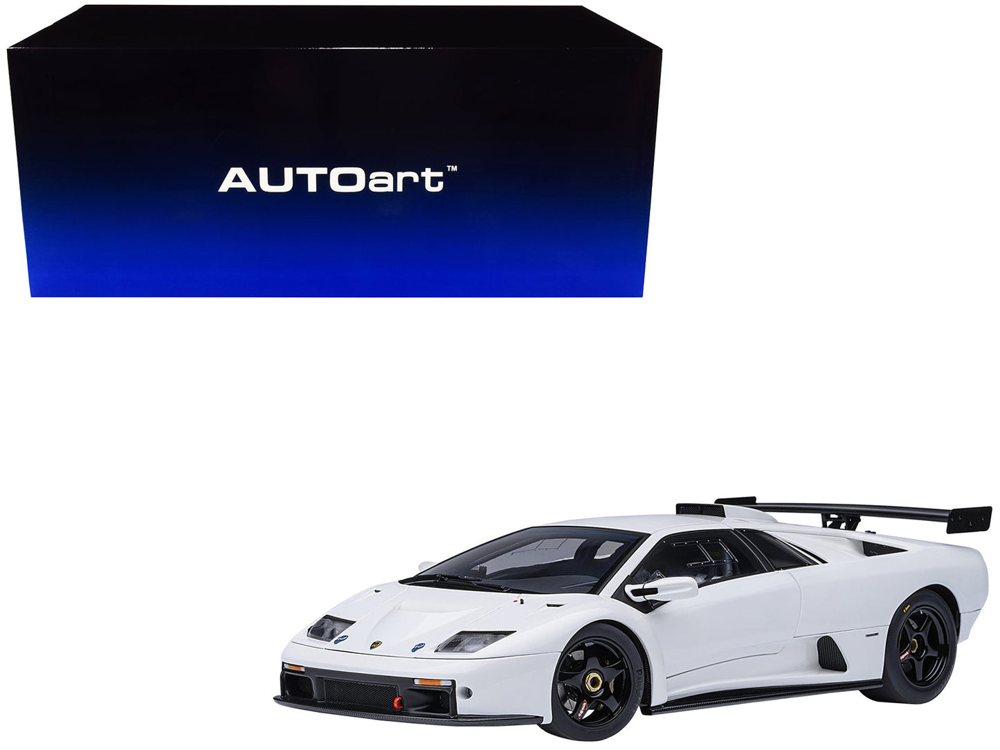Lamborghini Diablo GTR Impact White 1/18 Model Car