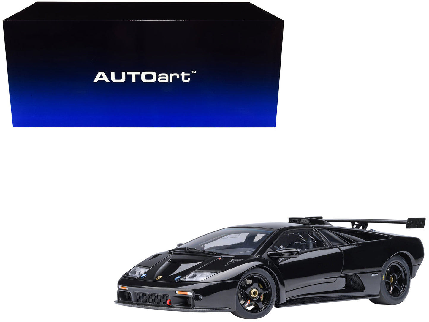 Lamborghini Diablo GTR Deep Black 1/18 Model Car