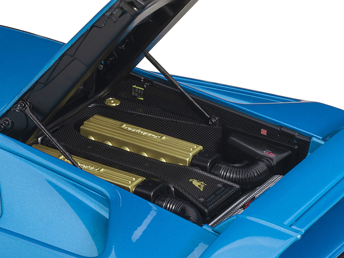 Lamborghini Diablo SE30 Blu Sirena Blue Metallic 1/18 Model Car