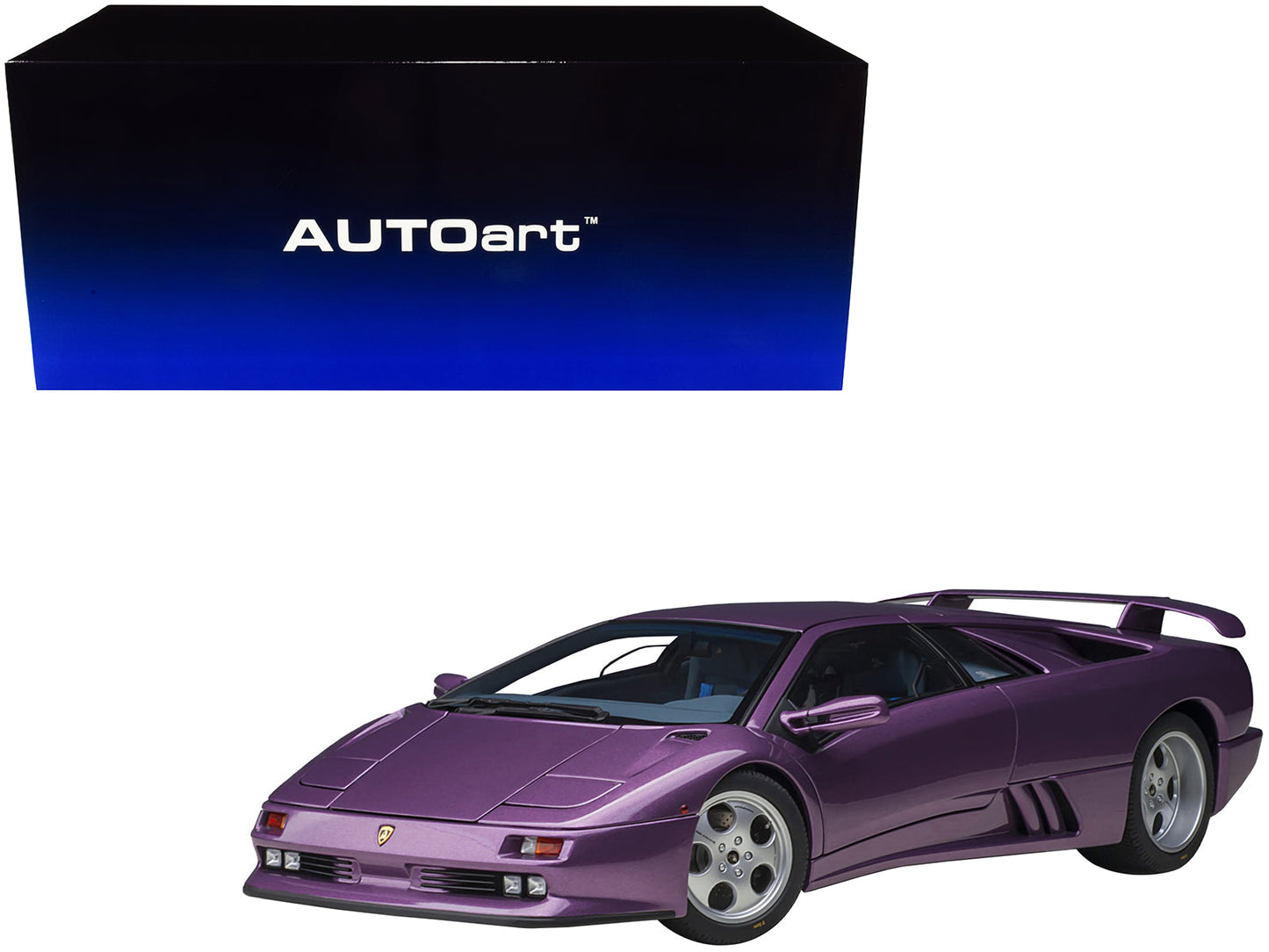 Lamborghini Diablo SE30 Viola Purple Metallic 1/18 Model Car
