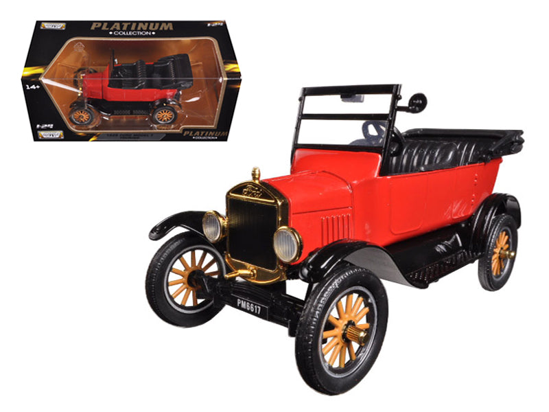 1925 Ford Model T Touring Red 1/24 Diecast Model Car