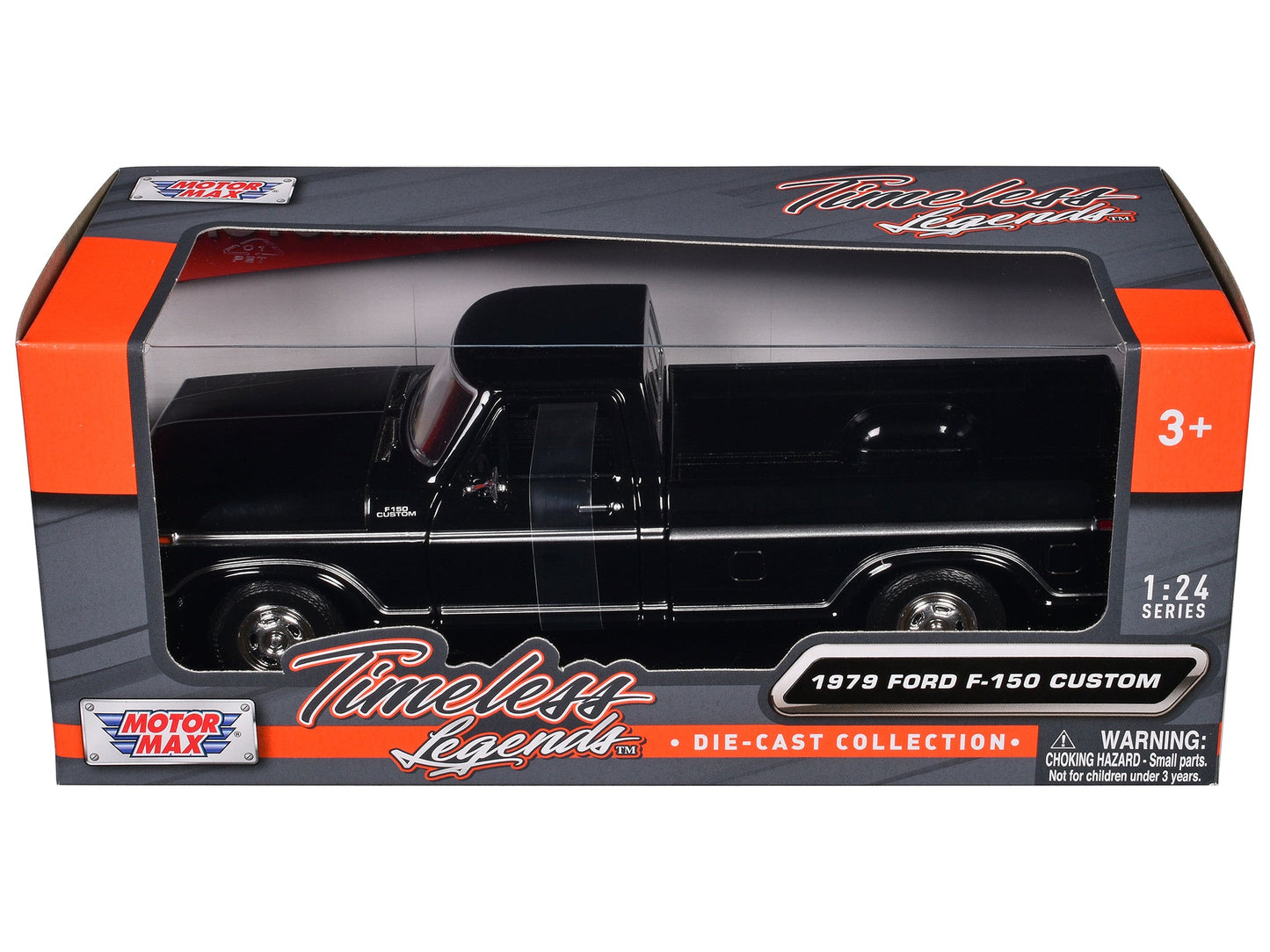 1979 Ford F-150 Custom Pickup Truck Black "Timeless Legends" Series 1/24 Diecast Model Car