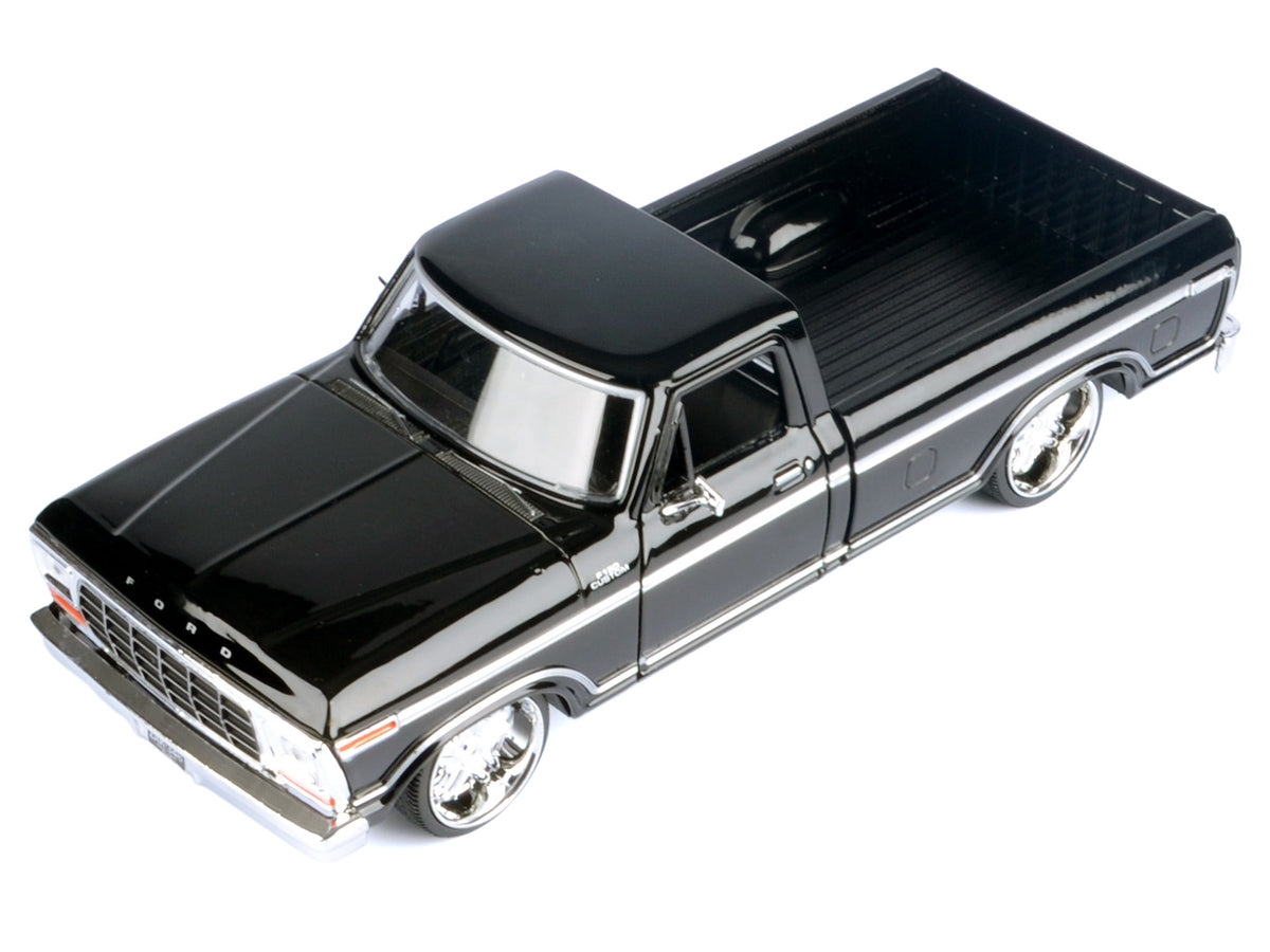 1979 Ford F-150 Custom Pickup Truck Black "Maxx Design" Series 1/24 Diecast Model Car
