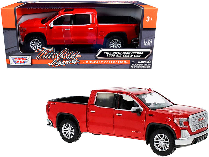2019 GMC Sierra 1500 SLT Crew Cab Pickup Truck Red 1/24-1/27 Diecast Model Car