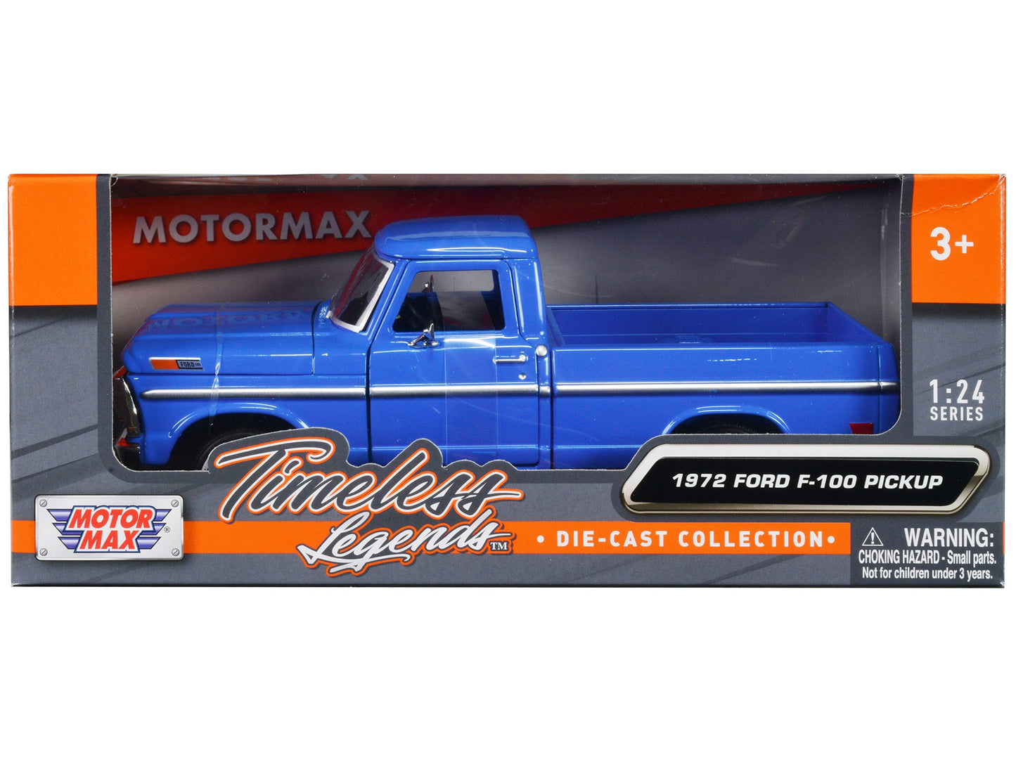 1972 Ford F-100 Pickup Truck Blue "Timeless Legends" Series 1/24 Diecast Model Car