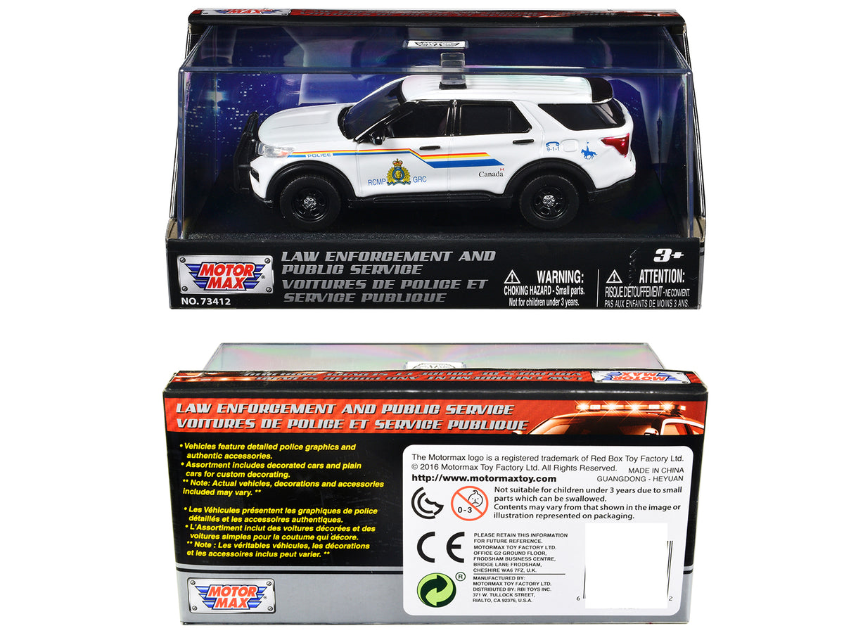 2022 Ford Police Interceptor Utility "RCMP (Royal Canadian Mounted Police)" White "Law Enforcement and Public Service" Series 1/43 Diecast Model Car
