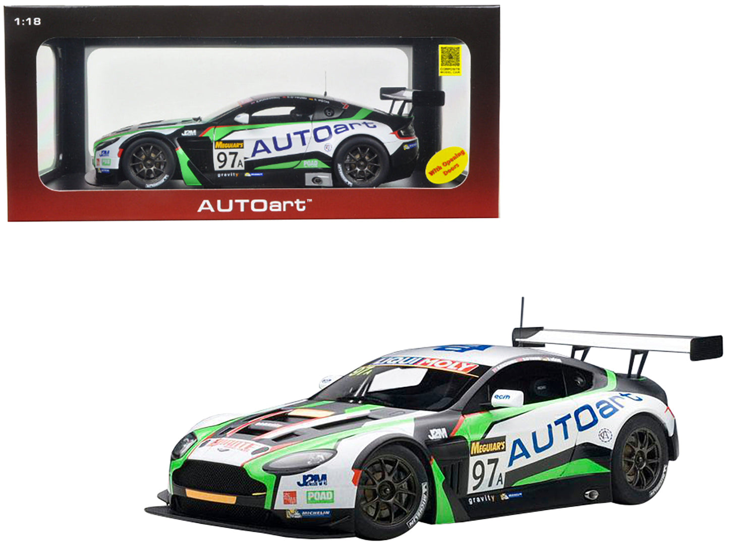 Aston Martin V12 Vantage Bathurst 12hour Endurance Race 2015 #97 A. Macdowall / D. O'Young / S. Mucke 1/18 Model Car