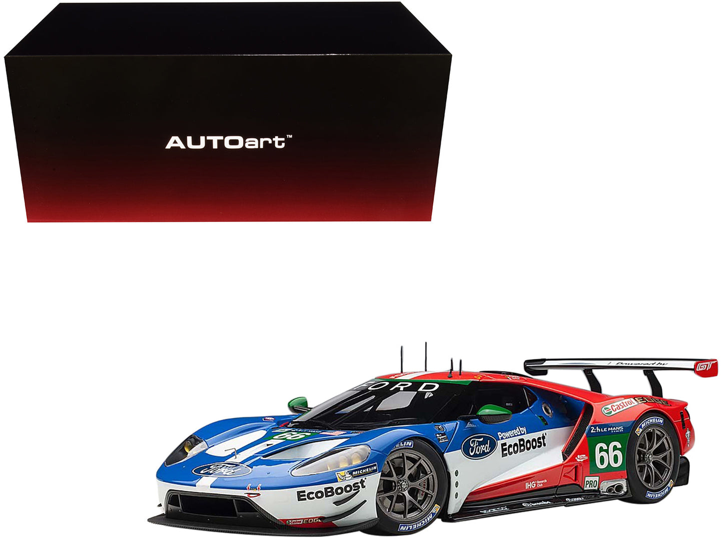 Ford GT #66 B. Johnson - S. Mucke - O. Pla Le Mans (2016) 1/18 Model Car