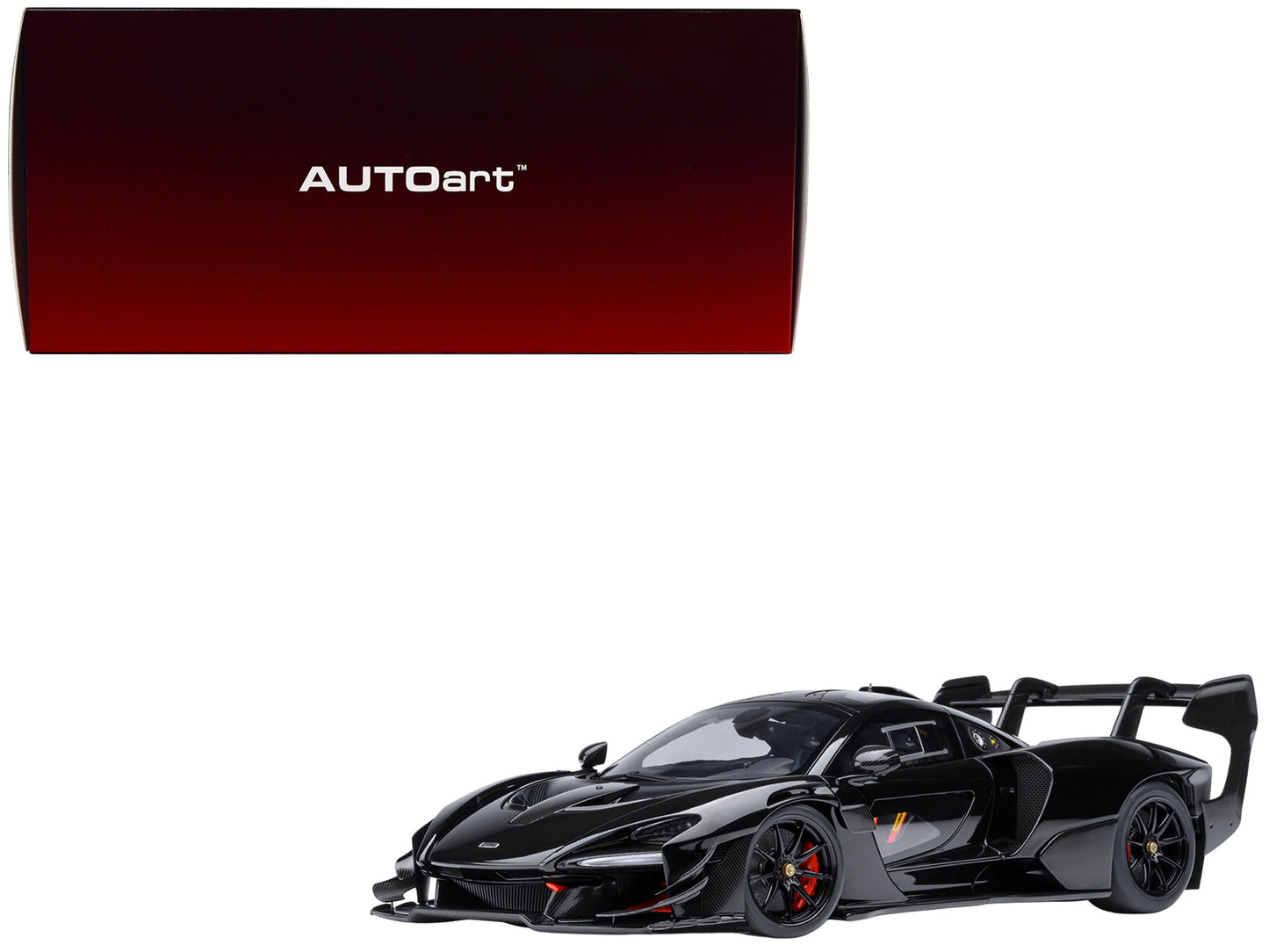 McLaren Senna GTR Onyx Black 1/18 Model Car