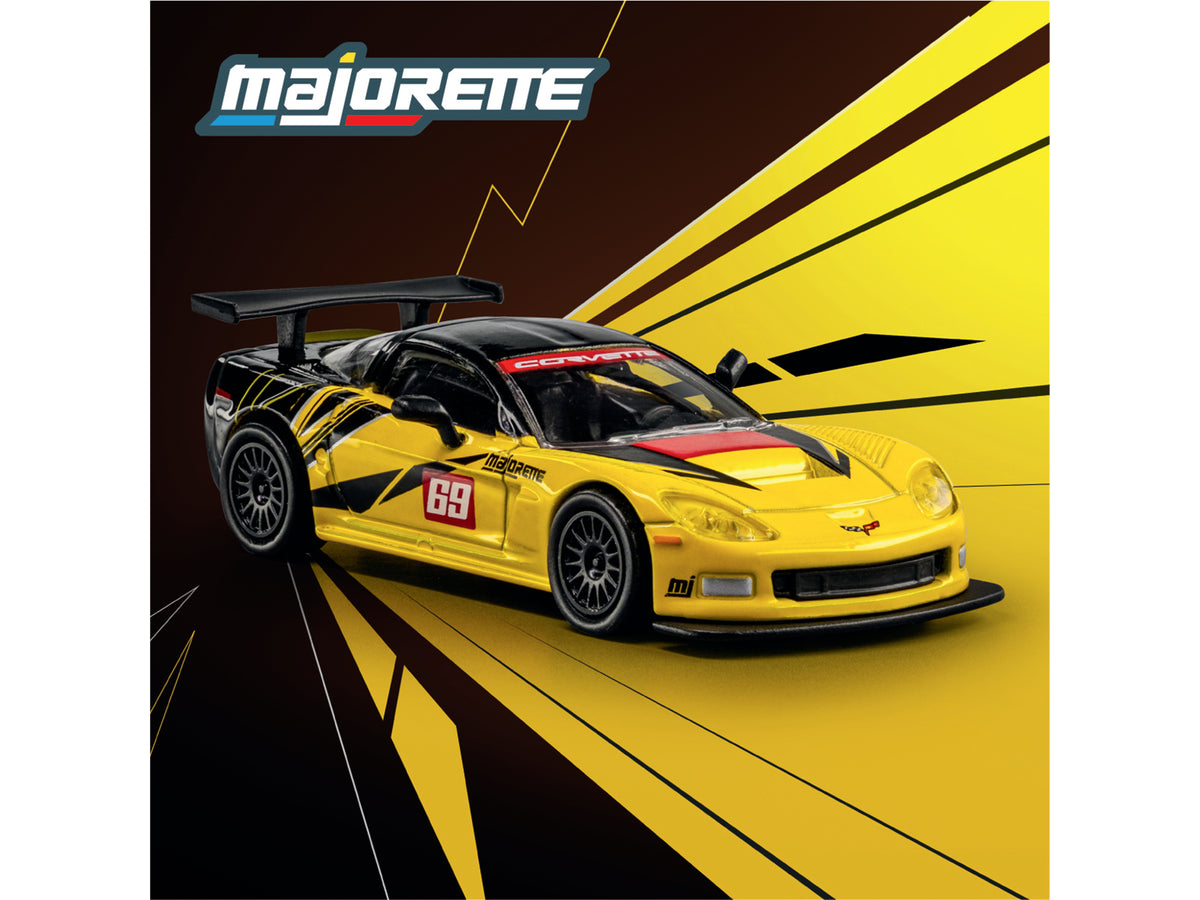 2005 Chevrolet Corvette C6R #69 Yellow and Black "Collection" Series 1/64 Diecast Model Car