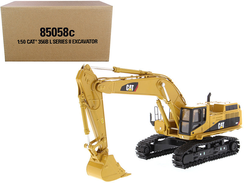 CAT Caterpillar 365B L Series II Hydraulic Excavator with Two Figurines "Core Classics Series" 1/50 Diecast Model