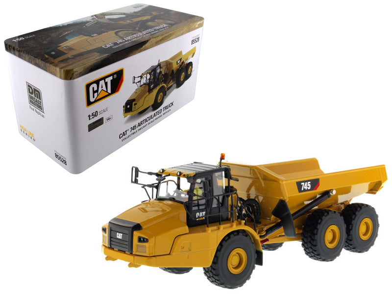 CAT Caterpillar 745 Articulated Dump Truck with Removable Operator "High Line" Series 1/50 Diecast Model