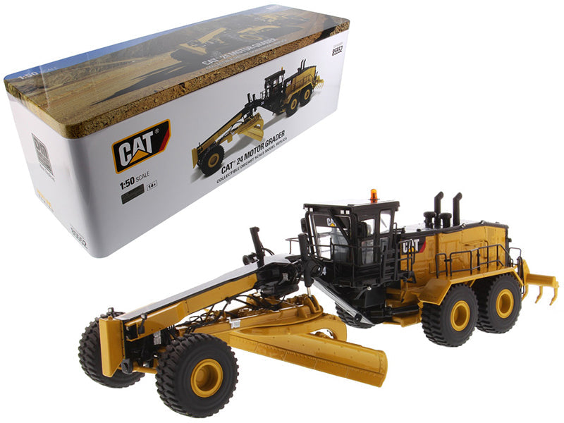 CAT Caterpillar 24 Motor Grader with Operator High Line Series 1/50 Diecast Model