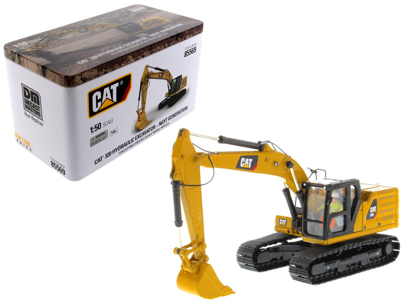 CAT Caterpillar 320 Hydraulic Excavator with Operator High Line Series 1/50 Diecast Model