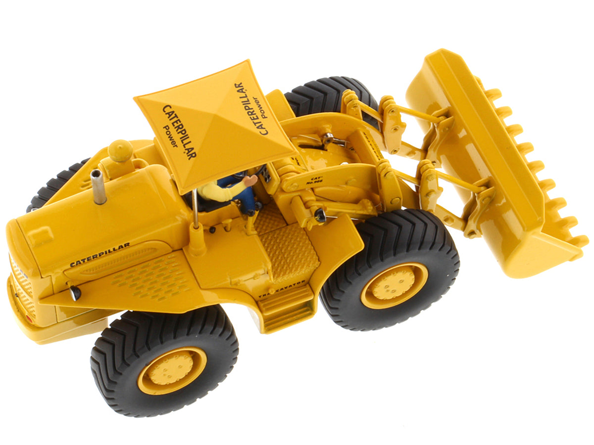 CAT Caterpillar 966A Wheel Loader Yellow with Operator "Vintage Series" 1/50 Diecast Model