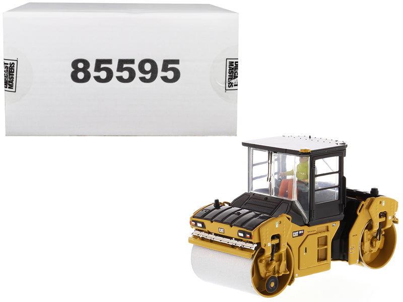 CAT Caterpillar CB-13 Tandem Vibratory Roller with Cab and Operator "High Line Series" 1/50 Diecast Model