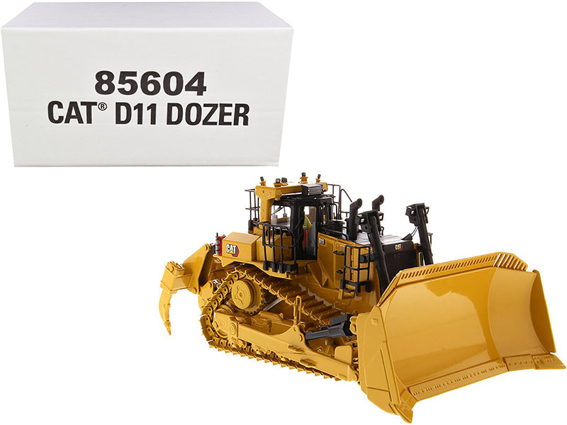 CAT Caterpillar D11 Fusion Track-Type Tractor Dozer with Operator "High Line" Series 1/50 Diecast Model