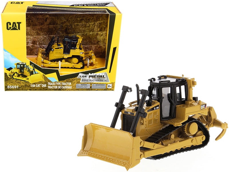 CAT Caterpillar D6R Track-Type Tractor "Play & Collect!" Series 1/64 Diecast Model