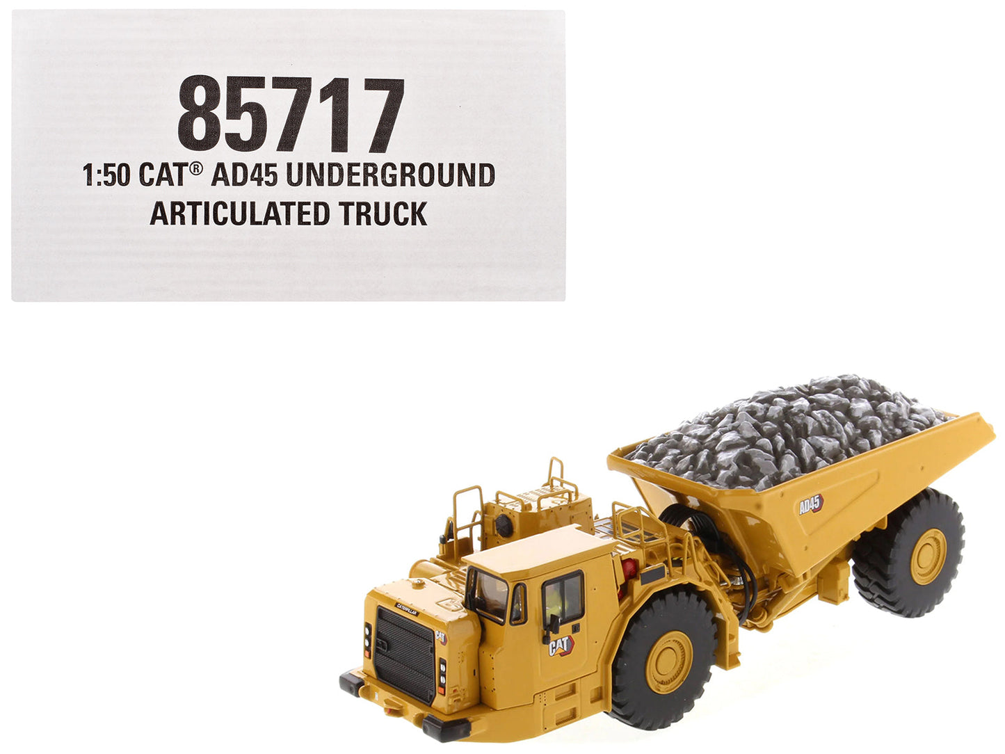 CAT Caterpillar AD45 Underground Articulated Truck Yellow "High Line" Series 1/50 Diecast Model