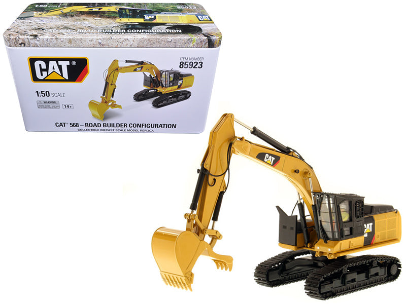 CAT Caterpillar 568 GF Road Builder with Operator "High Line Series" 1/50 Diecast Model