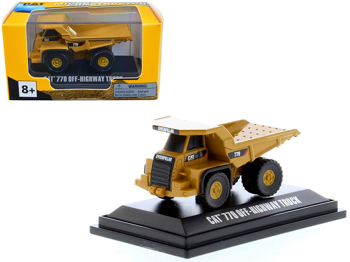 CAT Caterpillar 770 Off–Highway Truck Yellow "Micro-Constructor" Series Diecast Model