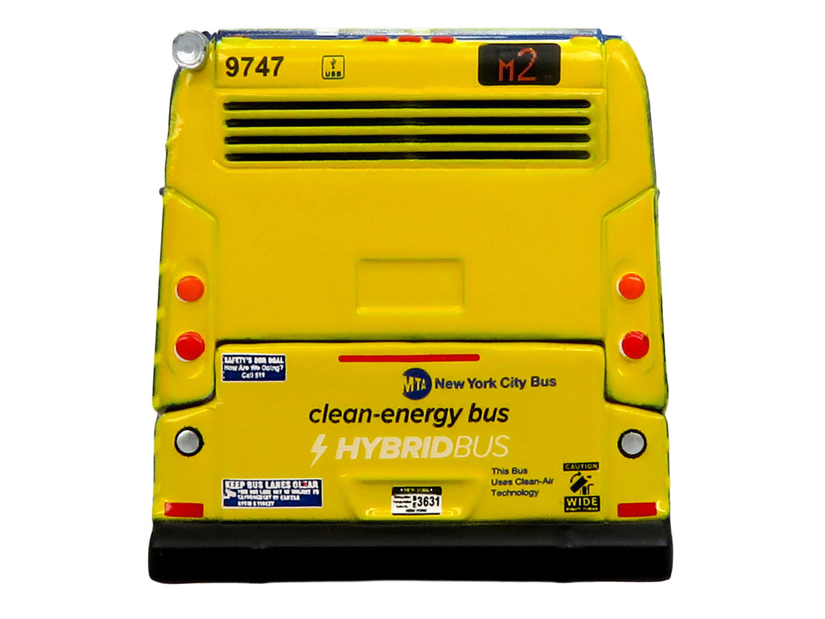 Nova Bus LFSH HEV Hybrid Transit Bus "MTA New York City" Blue with Yellow Graphics Limited Edition to 504 pieces Worldwide 1/87 (HO) Diecast Model