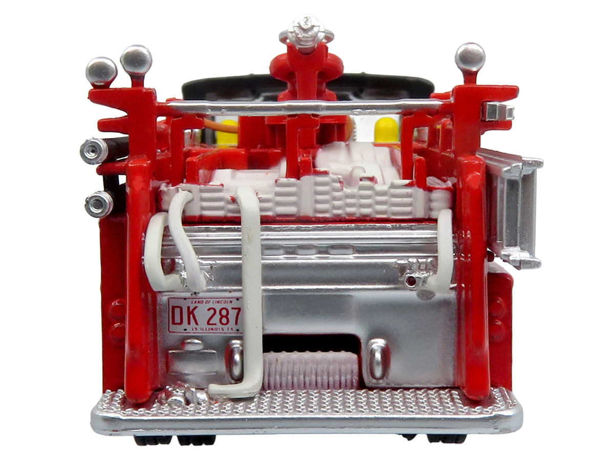 1974 Ward LaFrance Fire Engine "Chicago Fire Department - Engine 49" Red with Black Top "5 Alarm" Series Limited Edition 1/87 (HO) Diecast Model