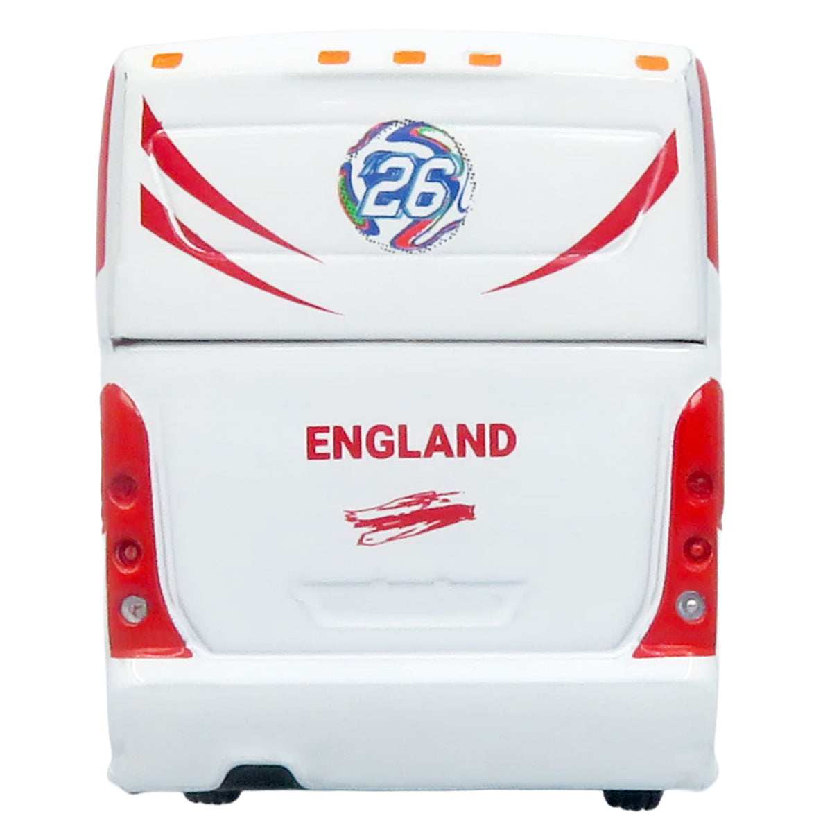 MCI D4520 Coach Bus "England National Football Team" White with Graphics "International Federation of the Global Game" Series Limited Edition to 504 pieces Worldwide 1/87 (HO) Diecast Model