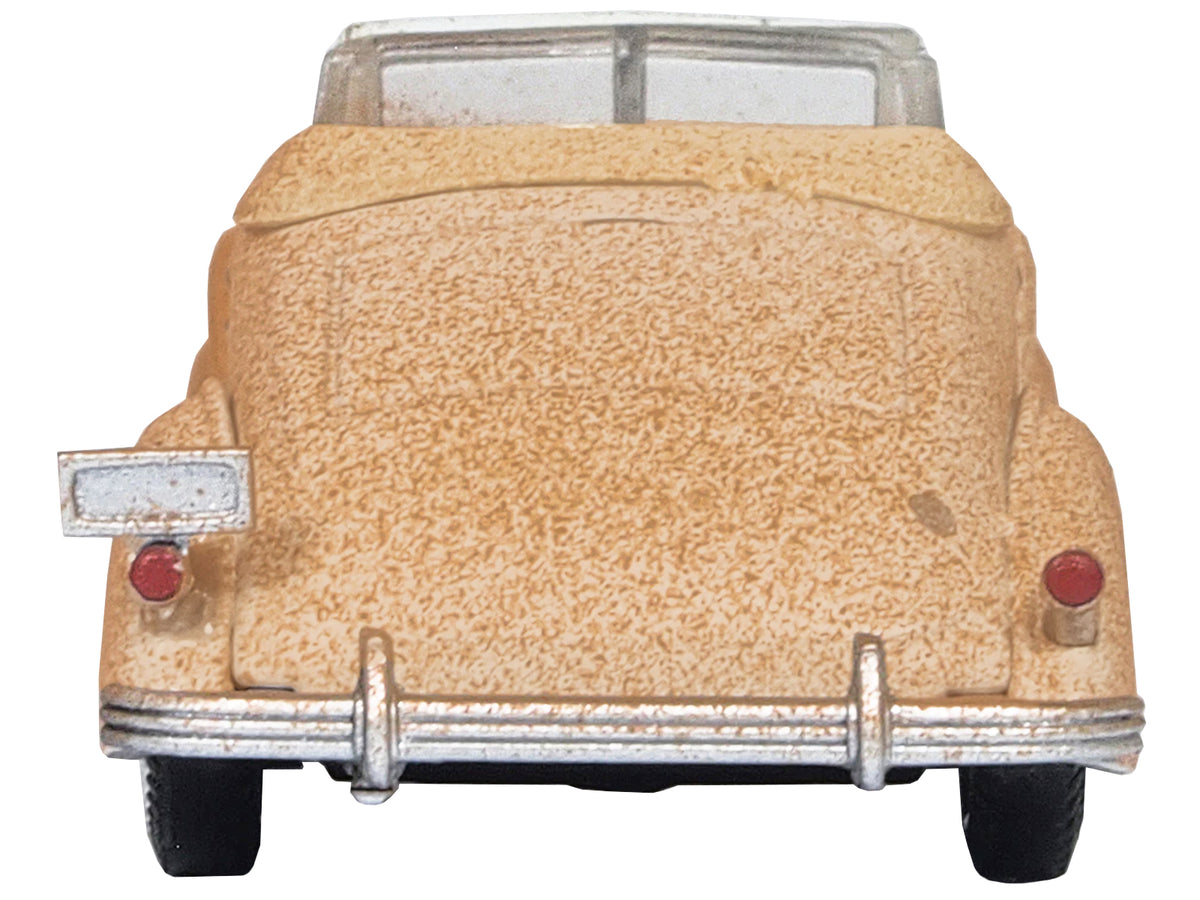1936 Buick Special Convertible Coupe Beige (Rusted) "Junkyard Project" 1/87 (HO) Scale Diecast Model Car