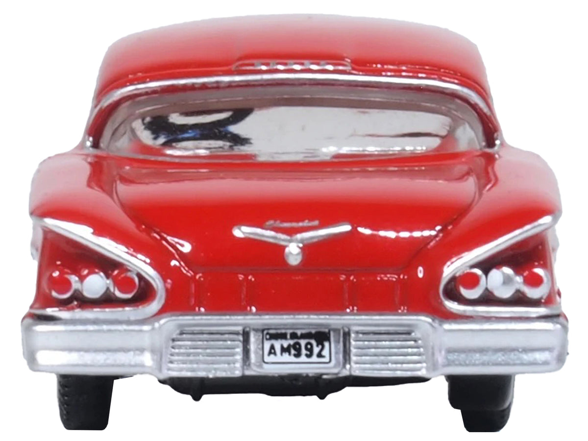 1958 Chevrolet Impala Sports Coupe Rio Red 1/87 (HO) Scale Diecast Model Car
