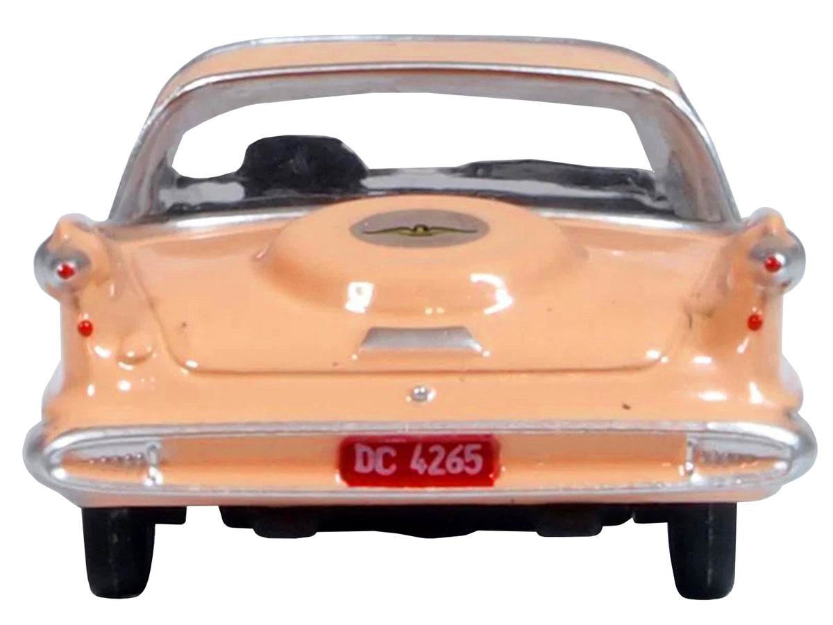 1959 Chrysler Imperial Crown 2 Door Hardtop Persian Pink with White Top 1/87 (HO) Scale Diecast Model Car