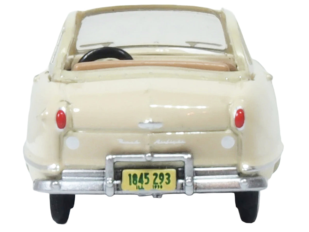1950 Nash Rambler Custom Landau Convertible (Open) Champagne Ivory 1/87 (HO) Scale Diecast Model Car