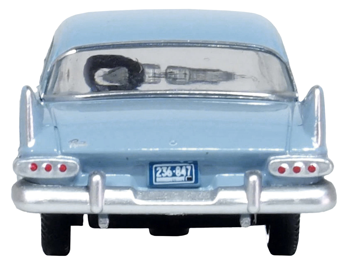 1959 Plymouth Savoy Sedan Powder Blue 1/87 (HO) Scale Diecast Model Car