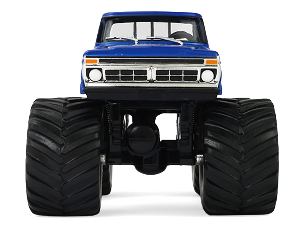 1976 Ford F-250 Monster Truck "Garbage Pail Kids 40th Anniversary - Buck Truck" Blue Metallic with Graphics "Kings of Crunch" Series 1/43 Diecast Model Car
