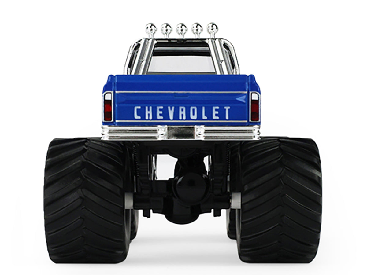 1972 Chevrolet K-10 Monster Truck "Chevron 150th Anniversary" White and Blue Metallic "Kings of Crunch" Series 1/43 Diecast Model Car