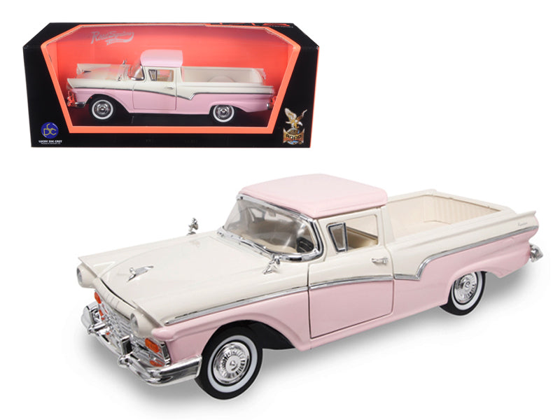 1957 Ford Ranchero Pickup Truck Pink 1/18 Diecast Model