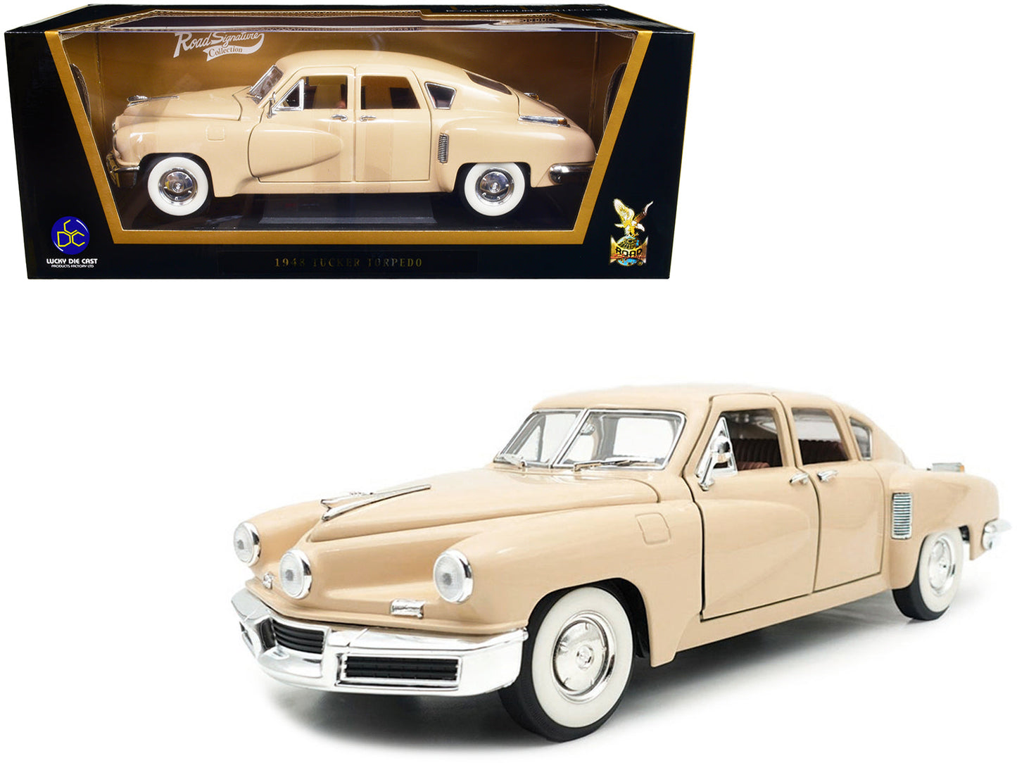 1948 Tucker Torpedo Cream 1/18 Diecast Model Car
