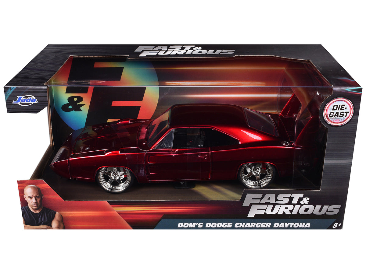 1969 Dodge Charger Daytona Red "Fast & Furious 7" (2015) Movie 1/24 Diecast Model Car