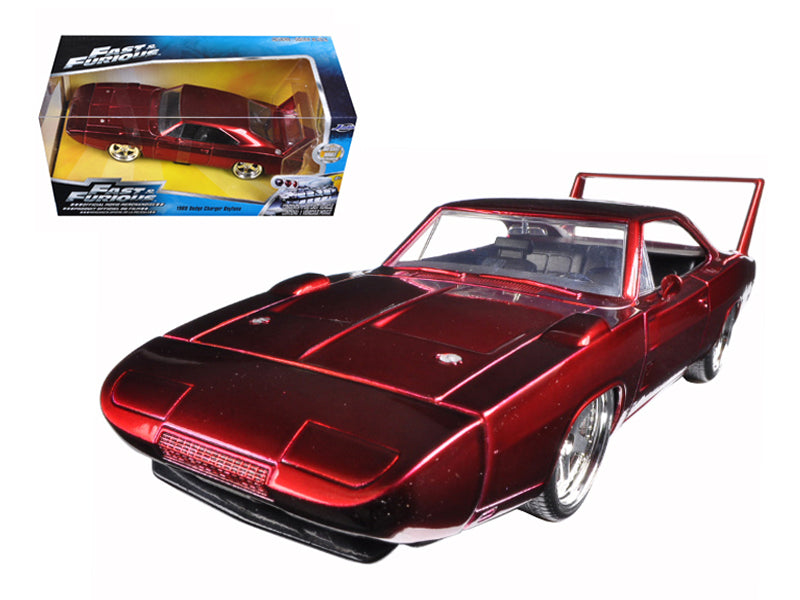 1969 Dodge Charger Daytona Red "Fast & Furious 7" (2015) Movie 1/24 Diecast Model Car