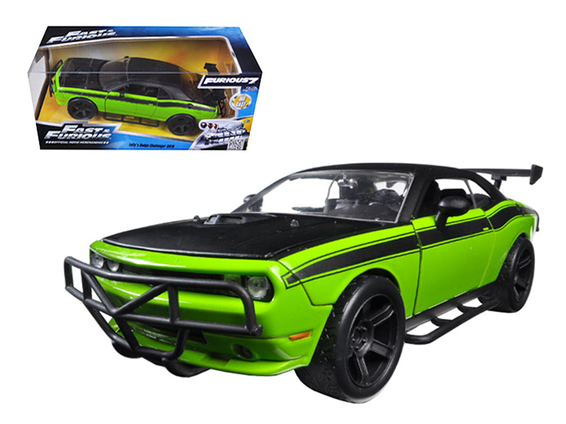 Letty's Dodge Challenger SRT8 Off Road Green and Black "Fast & Furious" Movie 1/24 Diecast Model Car