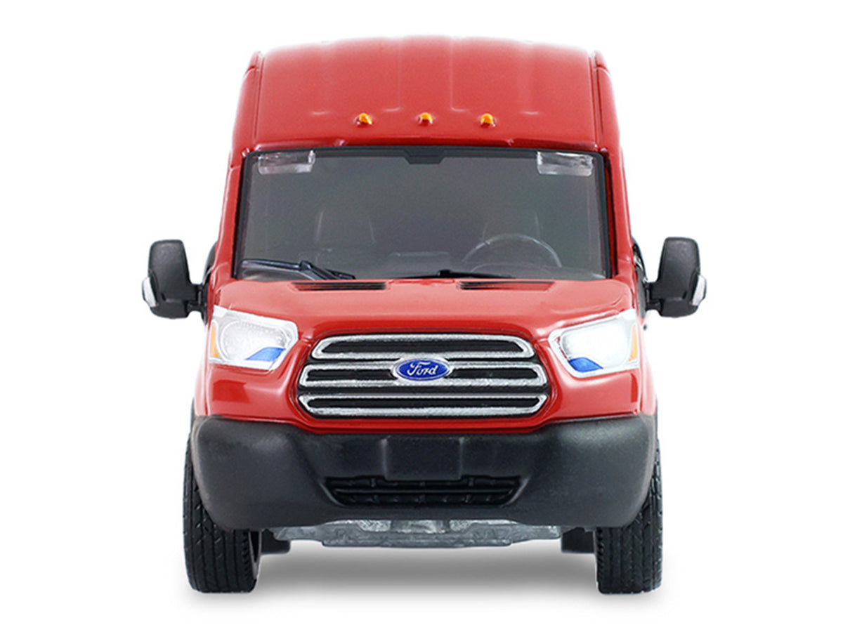 2019 Ford Transit LWB High Roof Van "Hobby Shop Auto Mechanic - Mobile Mechanic" Red with Car Jack and Battery "The Hobby Shop" Series 17 1/64 Diecast Model Car