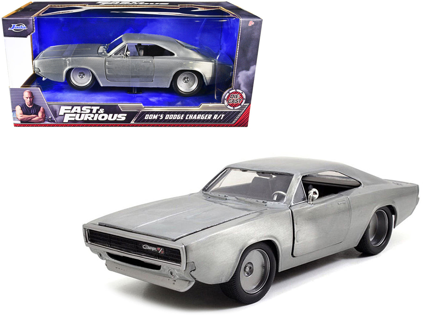Dom's 1970 Dodge Charger R/T Bare Metal "Fast & Furious 7" (2015) Movie 1/24 Diecast Model Car
