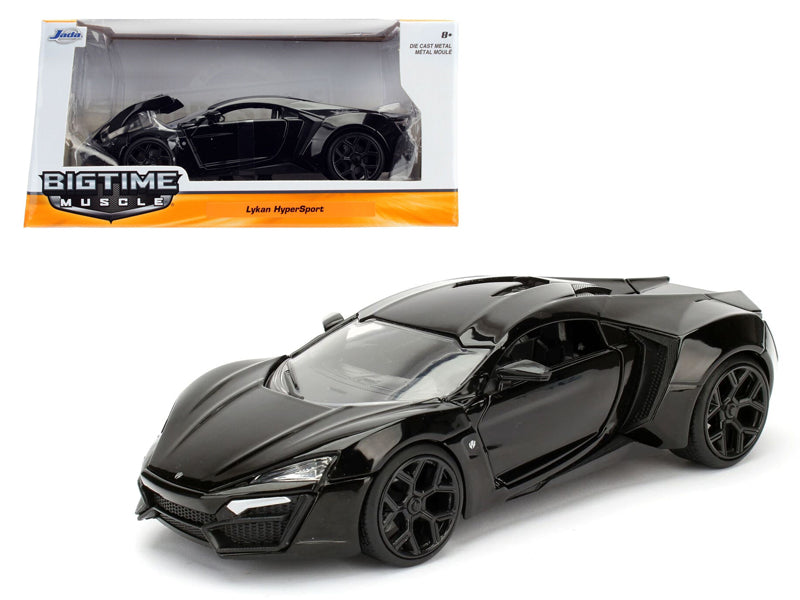 Lykan Hypersport Glossy Black 1/24 Diecast Model Cars
