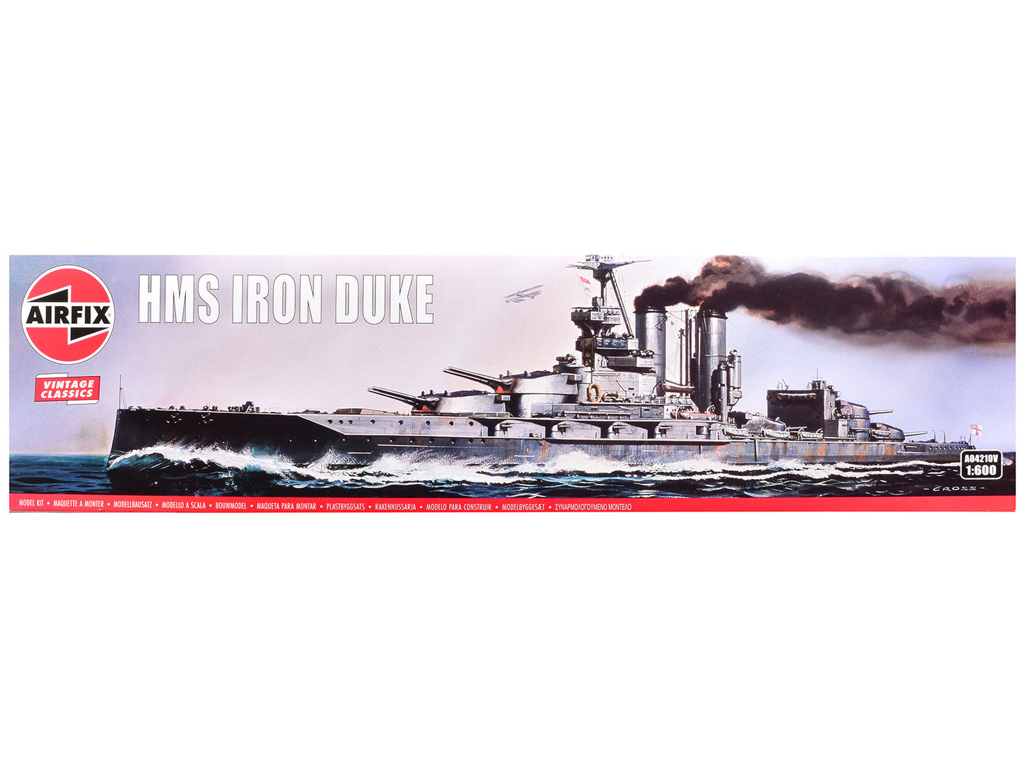 Level 3 Model Kit HMS Iron Duke Frigate "Vintage Classics" Series 1/600 Plastic Model Kit