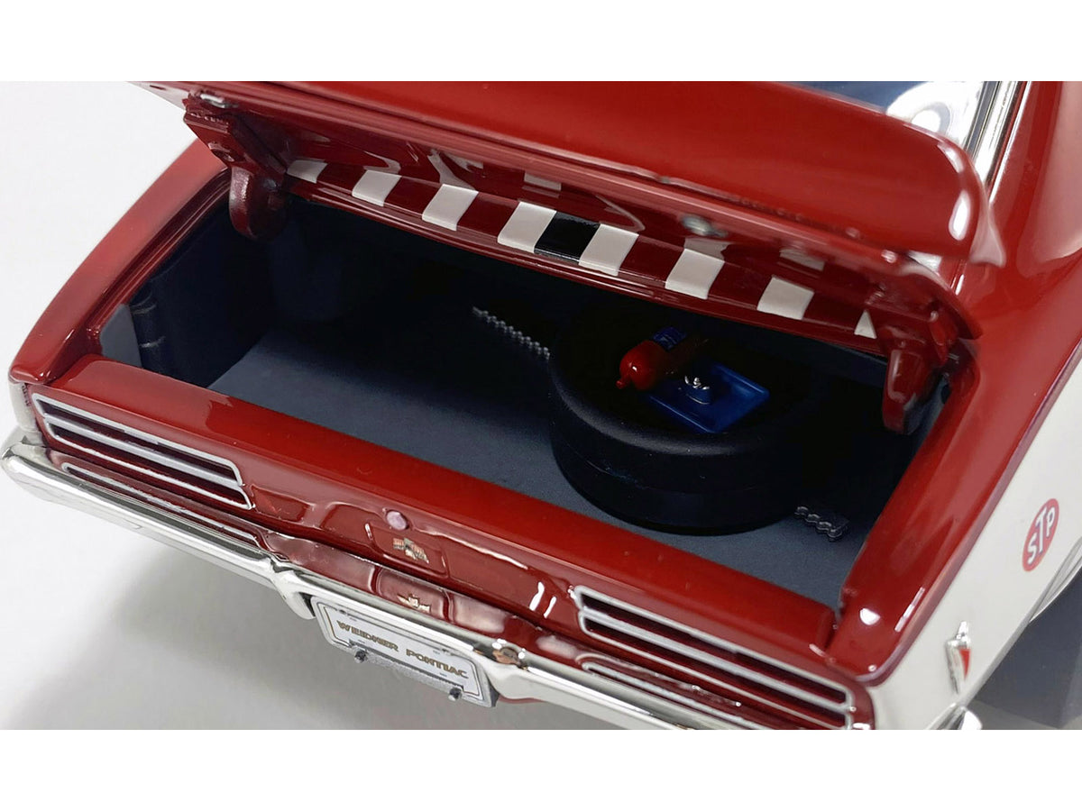 1968 Pontiac Firebird "First Ram Air II - Weidner Pontiac" White and Red with Stripes Limited Edition to 306 pieces Worldwide 1/18 Diecast Model Car