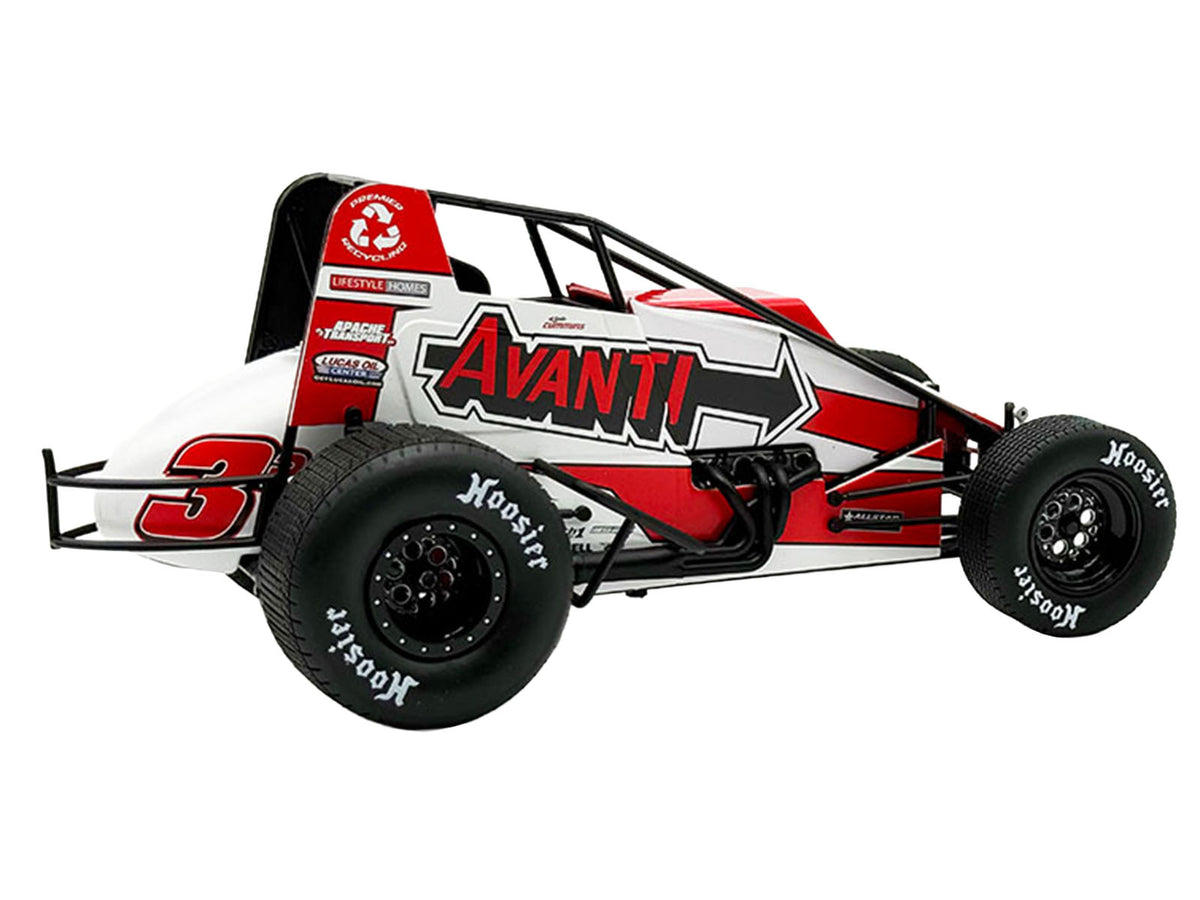USAC Sprint Car #3P Kyle Cummins "Avanti" Champion "USAC Sprint Car National Championship" (2025) 1/18 Diecast Model Car