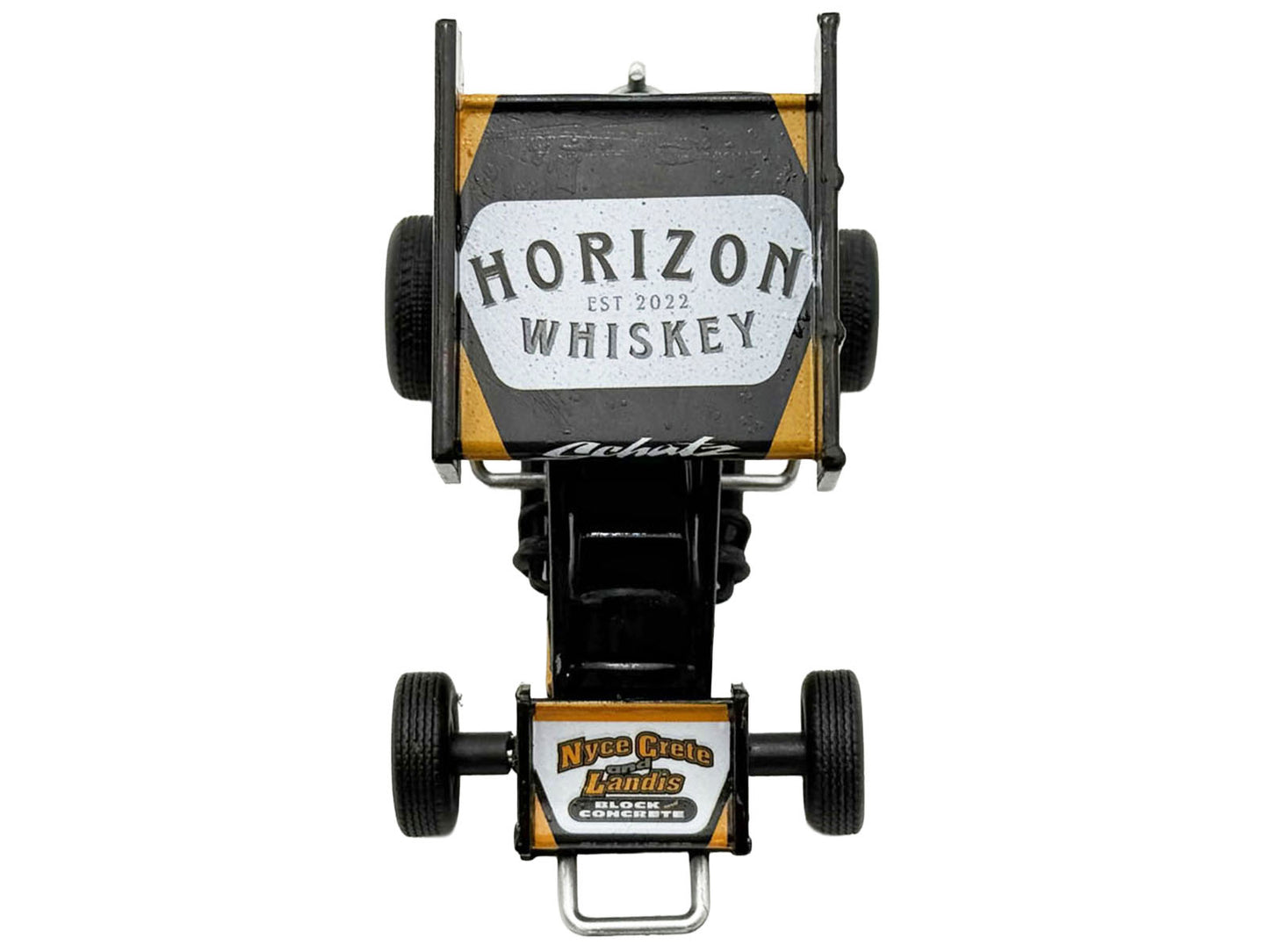 Winged Sprint Car #15 Donny Schatz "CJB Motorsports - Hi-Plains Building Division" Black (2026) 1/50 Diecast Model Car