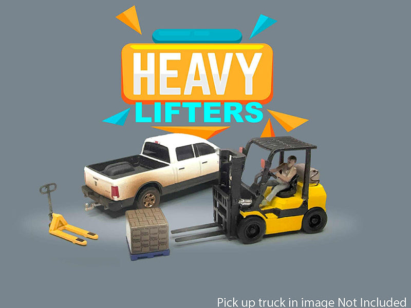 "Heavy Lifters" 4 piece Diecast Set Limited Edition for 1/64 Scale Models