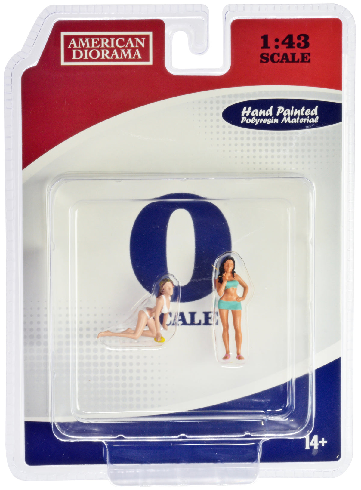 "Car Wash Girls" Set 1 Dorothy and Barbara 2 Piece Figure for 1/43 Scale Models